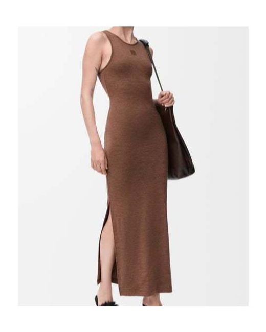 Loewe Brown Anagram Tank Dress