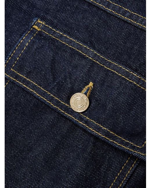 FRAME Blue Button Denim Jacket