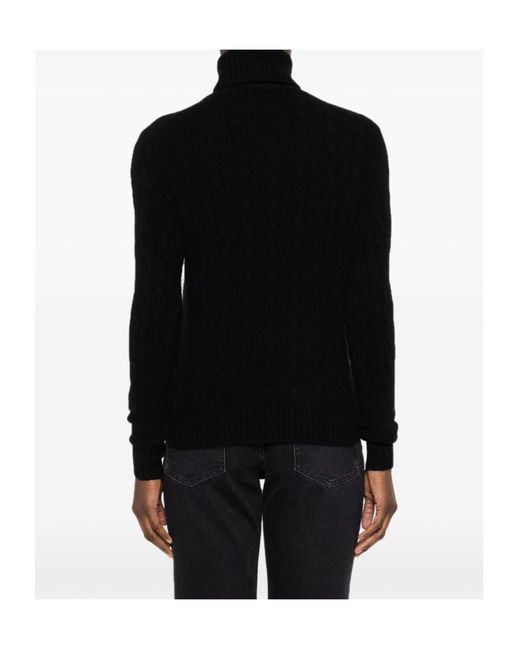 Polo Ralph Lauren Black Roll Neck Knitted Jumper