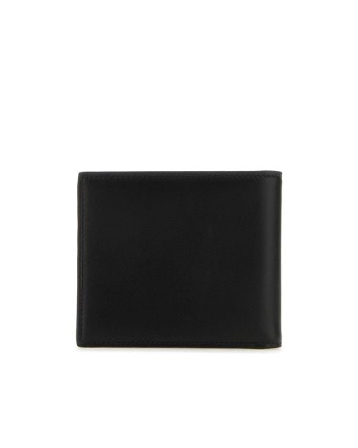 Dolce & Gabbana Black Logo Embossed Bifold Wallet for men