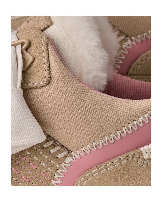 Ugg Pink Lowmel Meadow Lace-Up Sneakers