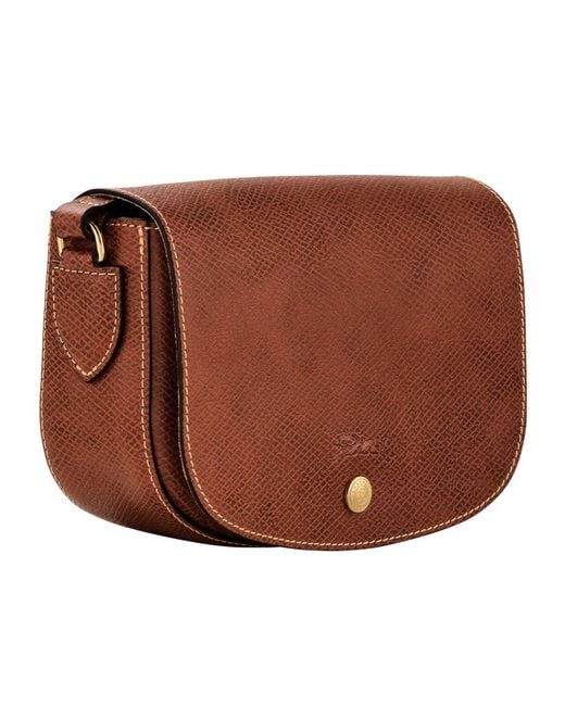 Longchamp Brown Épure Leather Crossbody Bag