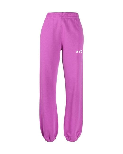 Off-White c/o Virgil Abloh Pink Logo Sweatpants