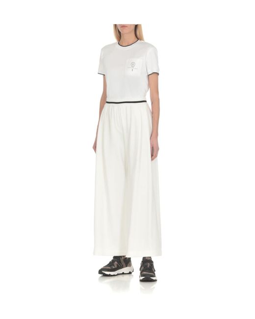 Brunello Cucinelli White Wide-Leg Joggers