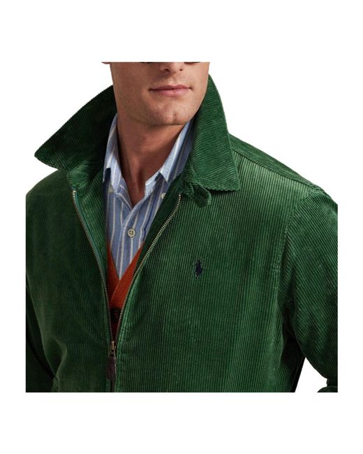 Polo Ralph Lauren Green Collared Jacket for men