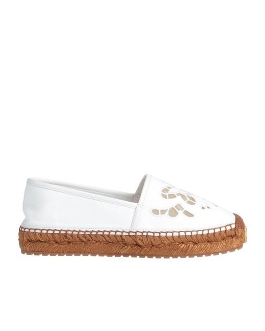 Dolce & Gabbana White Solid Color Espadrilles