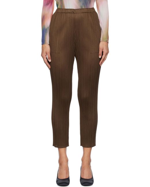 Pleats Please Issey Miyake Black New Colorful Basics Trousers