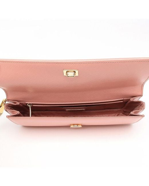 Ferragamo Pink Logo Clutch