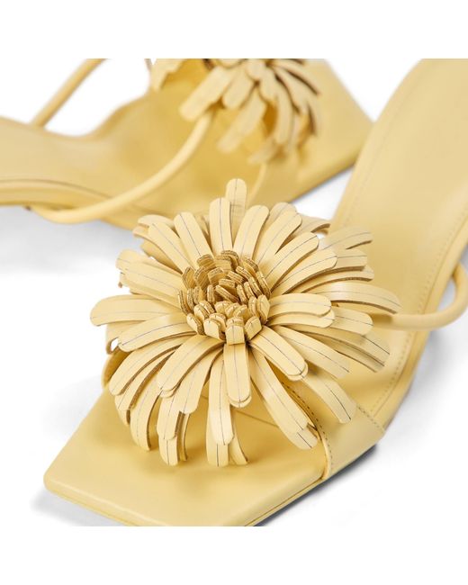 Cult Gaia Metallic Simple Low-Heeled Sandals