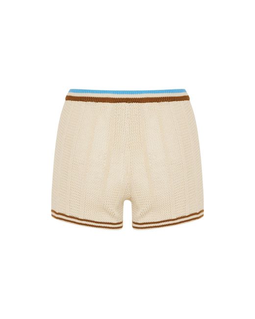 Valentino Natural Vlogo-Detail Shorts