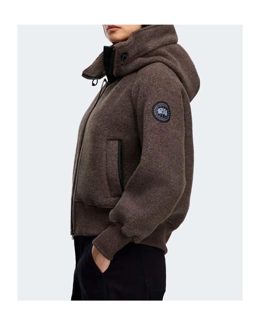 Canada Goose Brown Chilliwack Hooded Bomber Jacket