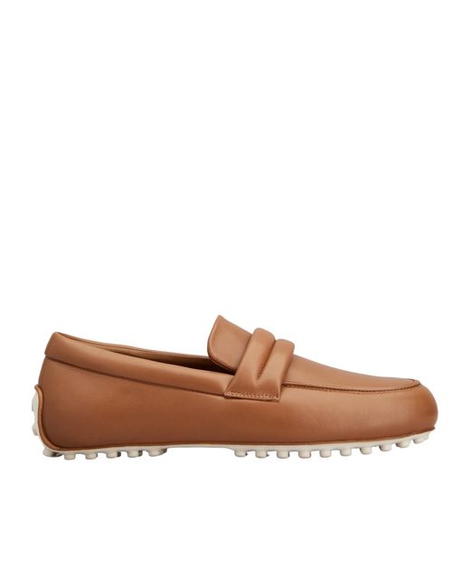 Tod's Brown Round-Toe Loafers for men