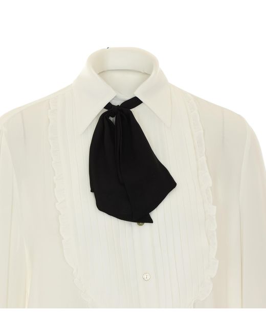 Aniye By White Pleated Shirt