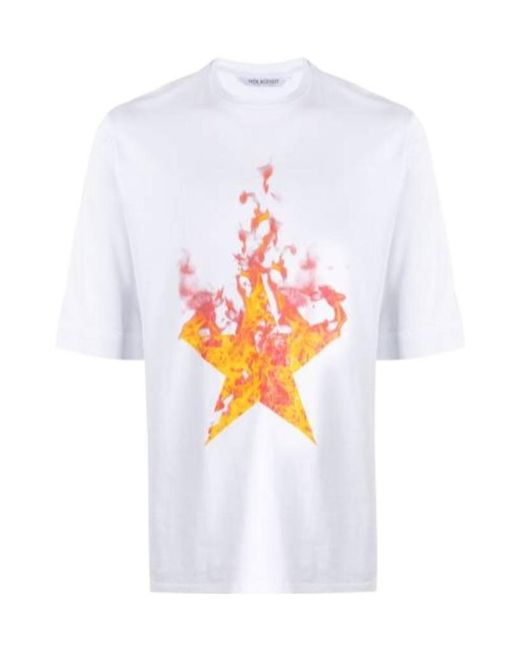 Neil Barrett White Short-Sleeved T-Shirt With Round Neck for men