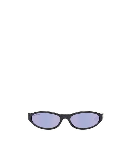 Balenciaga Blue Eyewear Oval Frame Sunglasses for men