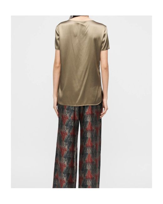 Max Mara Natural Crew Neck Short-Sleeved T-Shirt
