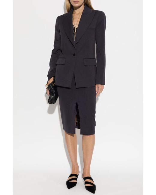 Balmain Blue Long-Sleeve Blazer