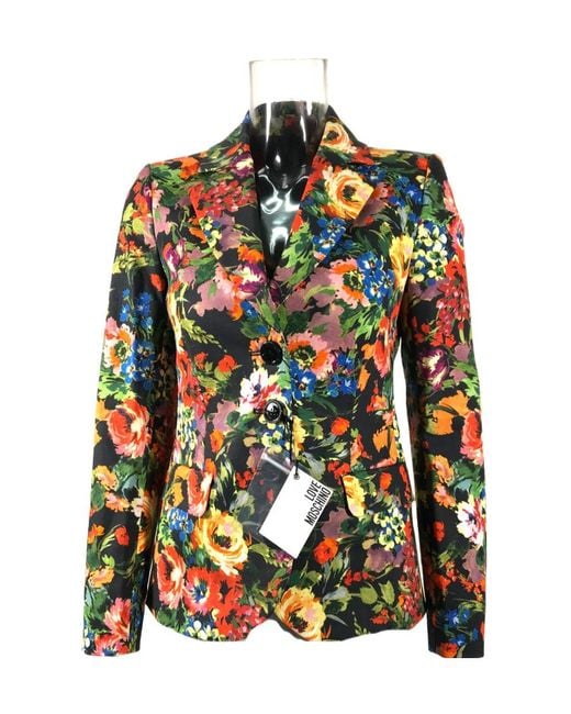 Moschino Black Single-Breasted Blazer