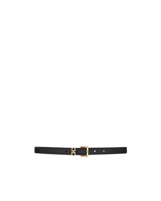 Ferragamo White Ferragamo Double Gancini Belt