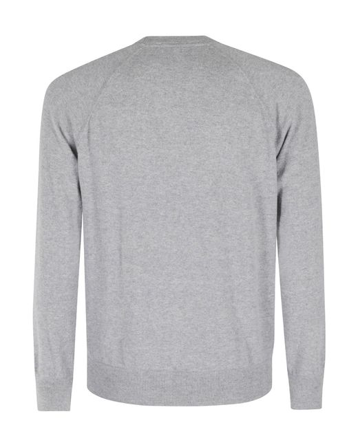 Gran Sasso Gray Raglan Sweater for men