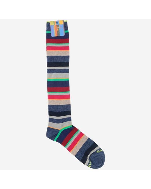 Gallo Blue Printed Socks for men