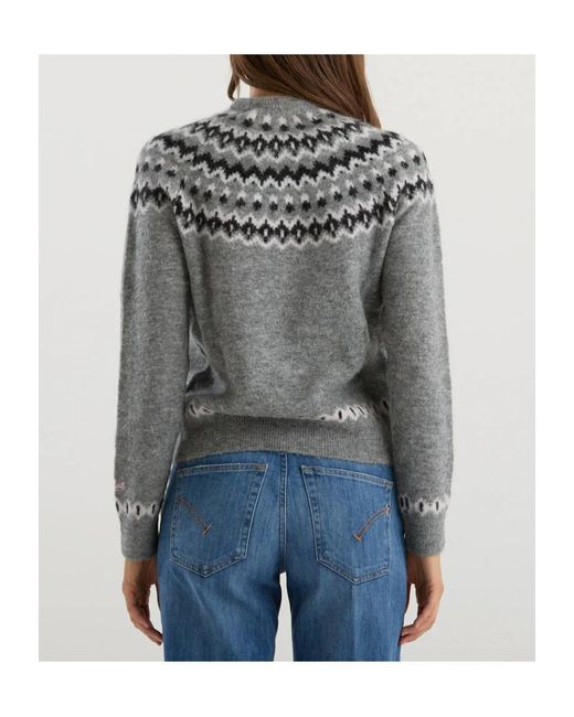 Mc2 Saint Barth Gray Long-Sleeved Sweater