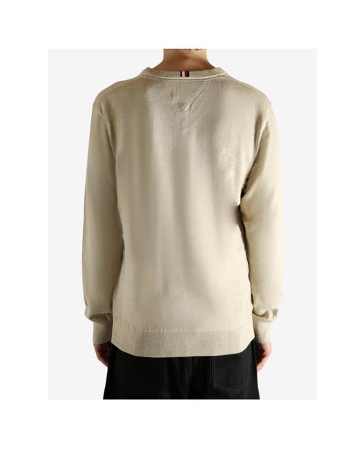 Tommy Hilfiger White Syracuse V-Neck Jumper for men