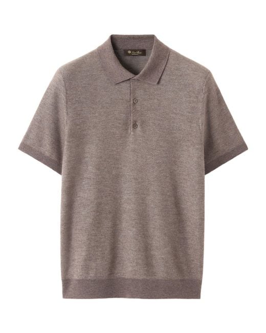 Loro Piana Gray Manipur Polo Shirt for men