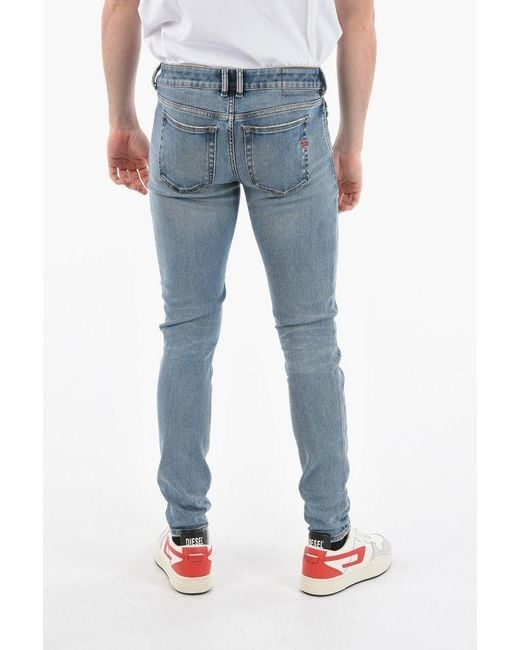 DIESEL Blue Straight-Leg Slim-Fit Jeans for men