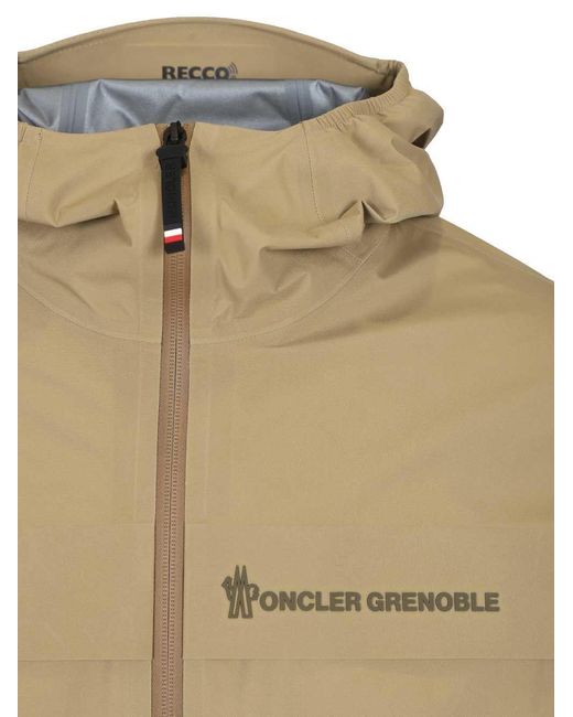 Moncler Natural Grenoble Shipton Hooded Shell Jacket for men