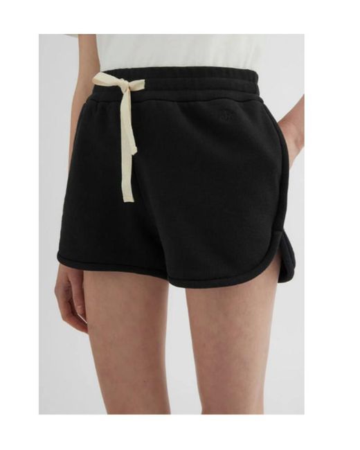 Jil Sander Black Logo Embroidered Drawstring Shorts