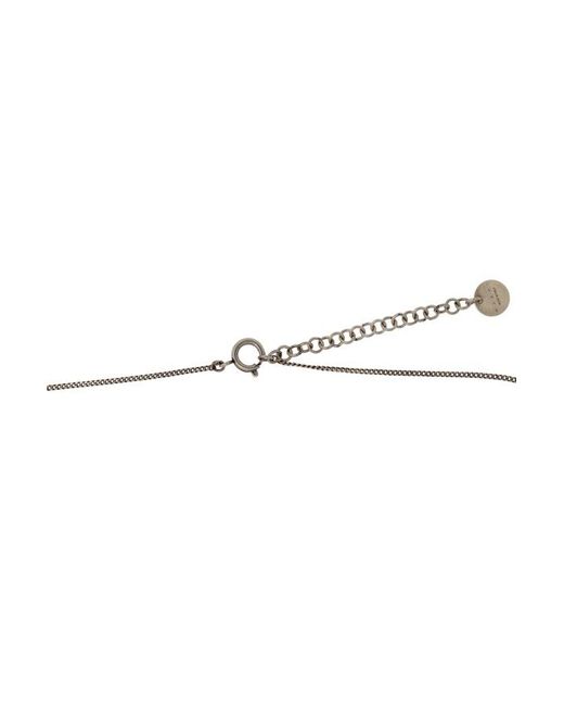 Marni White Floral Embellished Chained Necklace