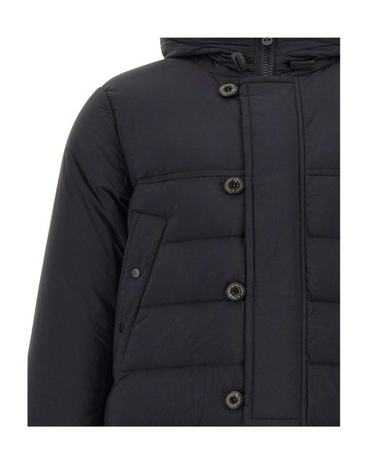 Peuterey Blue Eddie Hooded Down Jacket for men