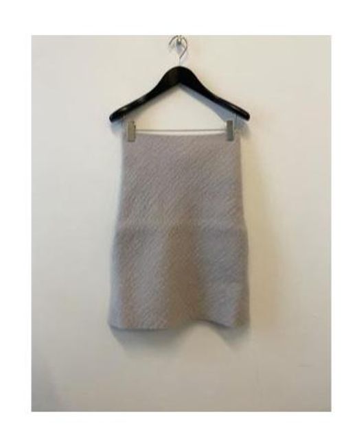 Rick Owens Gray Fine-Knit Virgin Wool Cowl Scarf