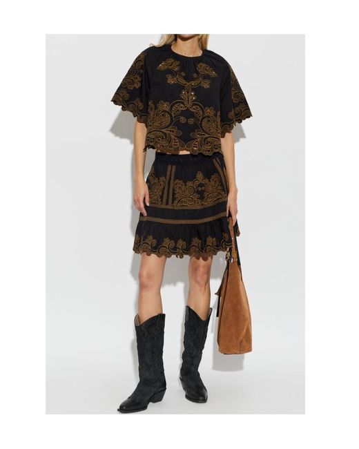 AllSaints Black Short-Sleeved Top