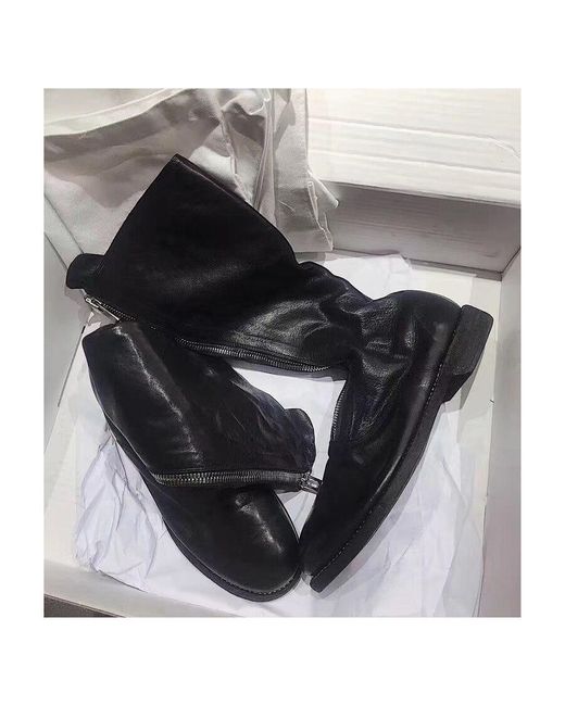 Guidi Black 410 Zippered Boots