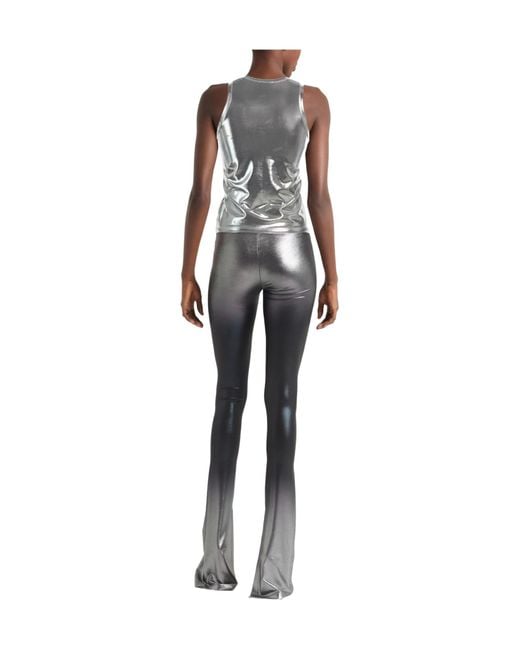 DIESEL Gray Solid Color Vests