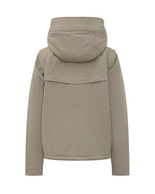 K-Way Gray Ideler Hooded Jacket