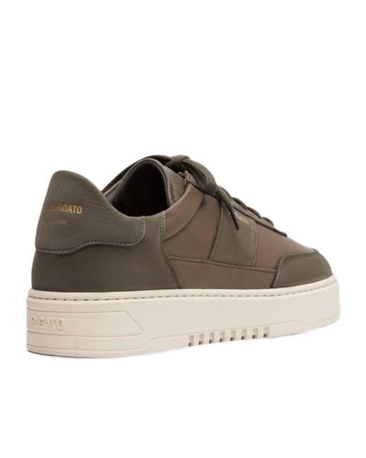 Axel Arigato Brown Round-Toe Low-Top Casual Shoes for men