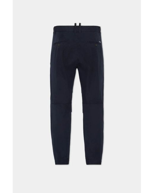 DSquared² Blue Dsquared Skipper Gathered-Knee Pants for men