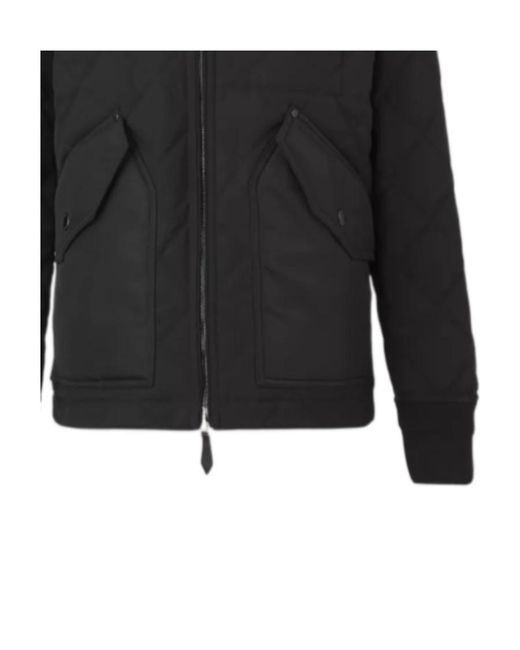 Burberry Black Quilted Zipped Jacket for men
