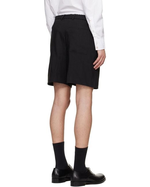 Boss Black Drawstring Shorts for men