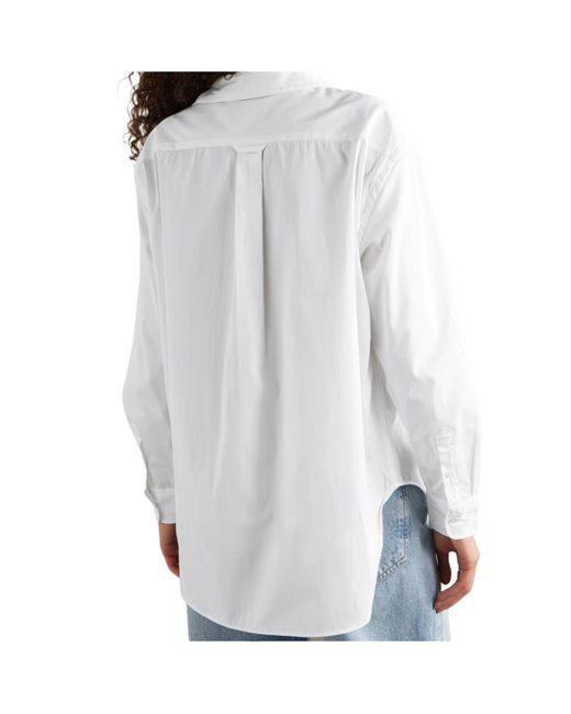 Polo Ralph Lauren White Logo Embroidered Shirt