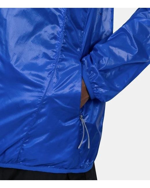 Roa Blue Packable Zipped Jacket for men