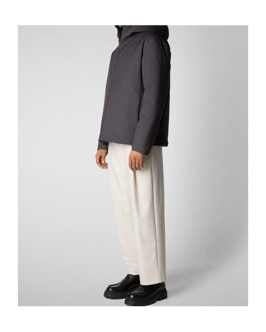 Save The Duck Black Barnaby Hooded Puffer Jacket for men