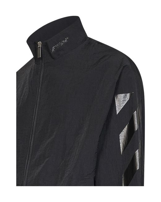 Off-White c/o Virgil Abloh Black Arrows Diagonals Zip-Up Jacket for men