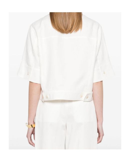 Max Mara White Linen Shirt