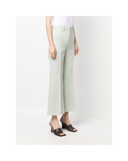Lanvin Gray High Waist Flared Trousers