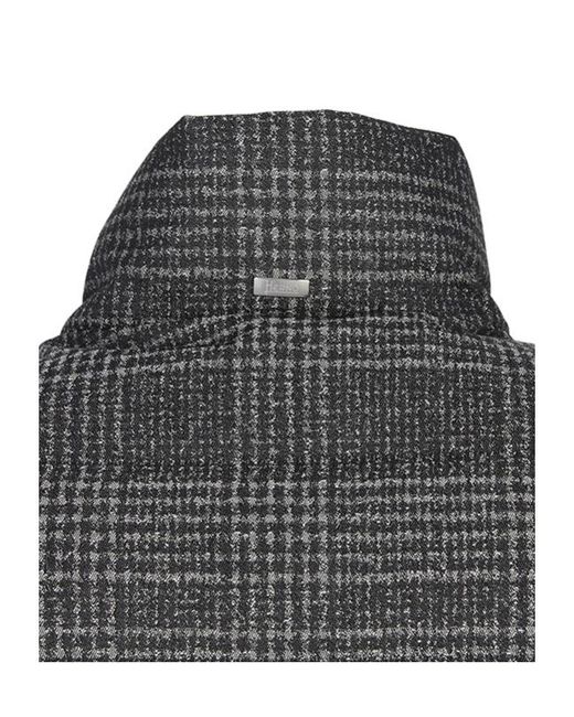 Herno Gray Long-Sleeved Down Jacket for men