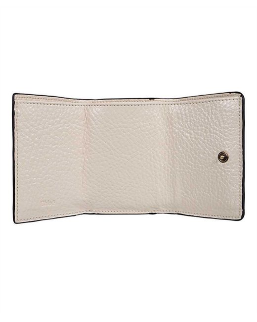 Chloé White Logo Wallet